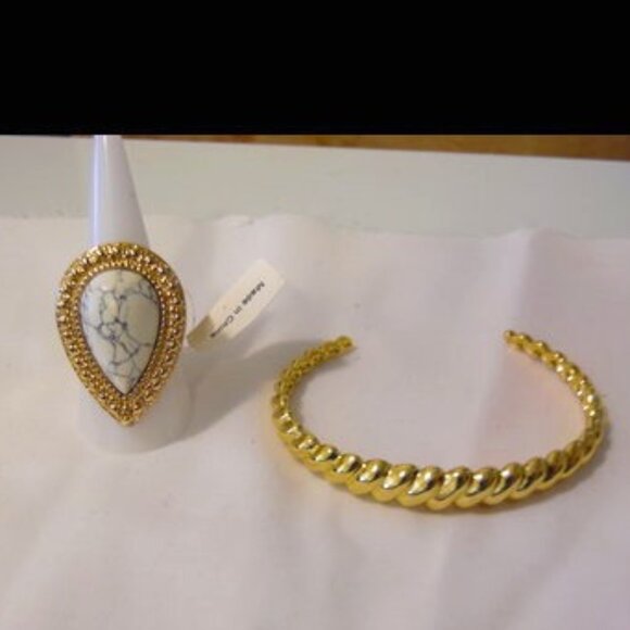 Samantha Willis Bardot Ring & Bronze Cuff Bracelet - Picture 2 of 5